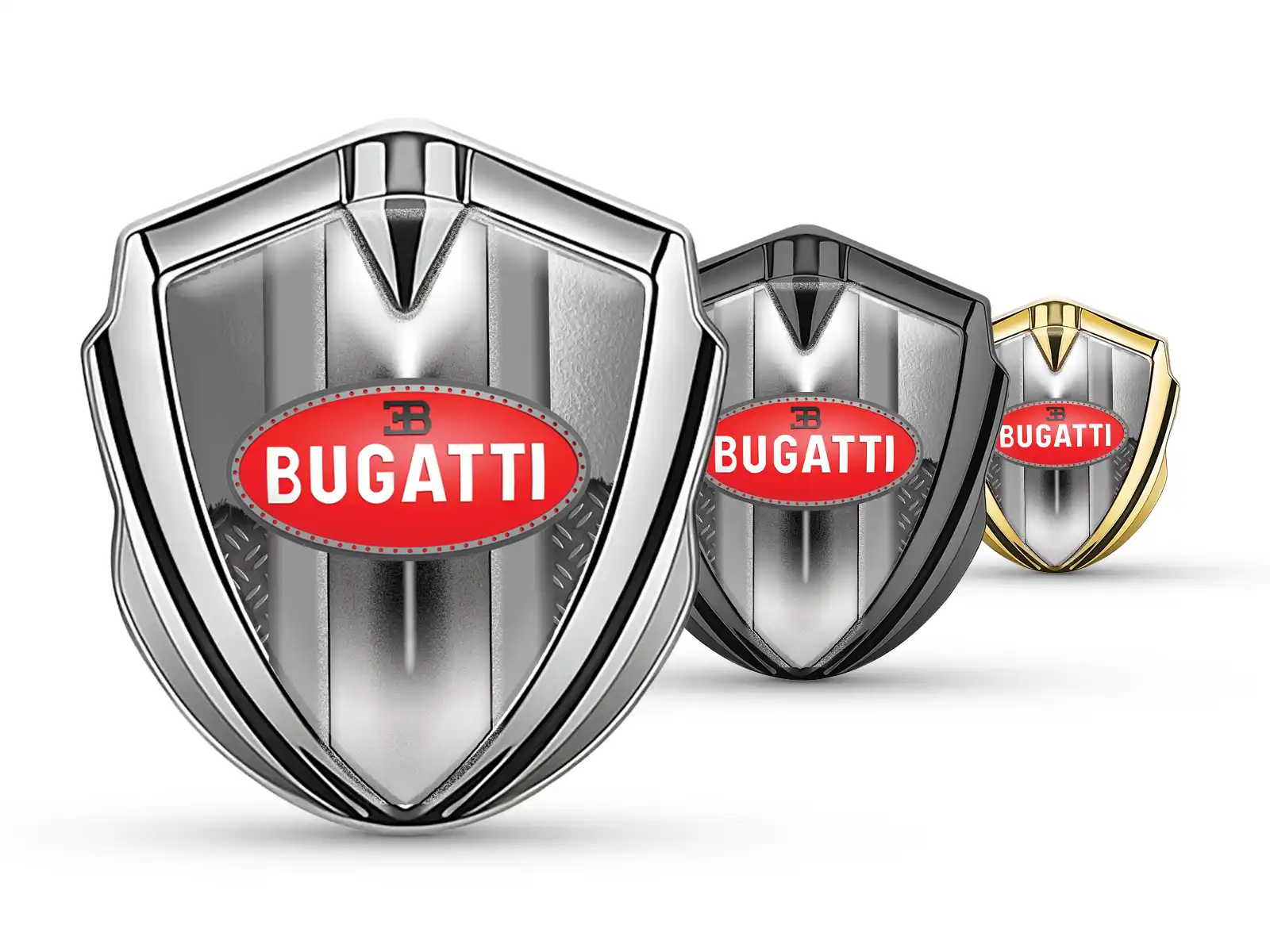 Bugatti High End Auto Logo Abzeichen Sportlicher Look Glanz
